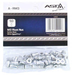 Set piulite nituibile 50 buc M3 / 3mm ptr cleste nituit - Bjc tools