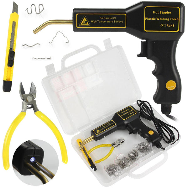 Pistol cu capse pentru lipit elemente plastic, pistol elemente din plastic caroserie auto - Bjc tools