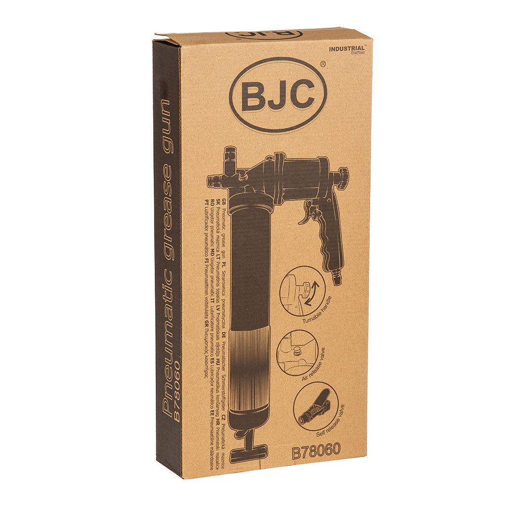 Pompă de Gresat Pneumatică Profesională cu Cap Rotativ 360° BJC PRO (600 ml) - B78060