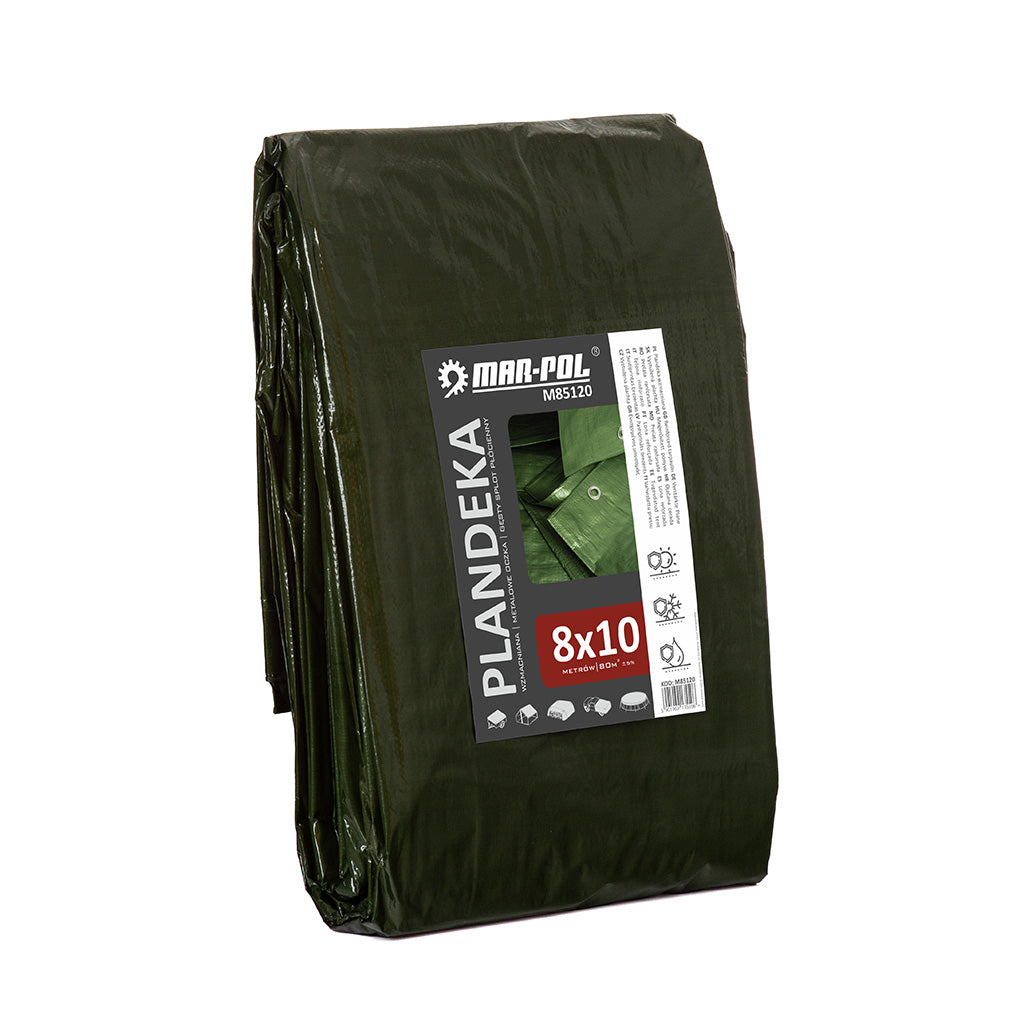 Prelată verde groasă 8x10m 120 g/m² Imagine principală a produsului