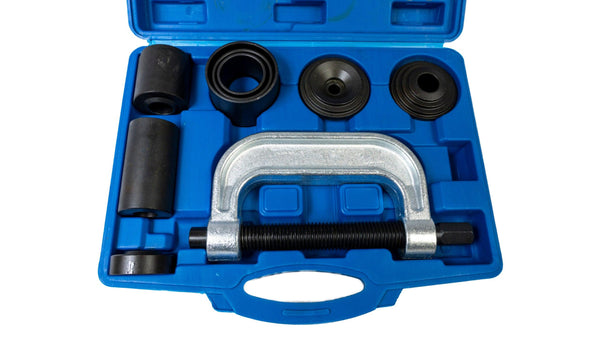 Presa universala cu cadru tip C pentru pivoti, rotule, bucse, capete de bara si cruci cardanice - Trusa extractoare 4WD - Bjc tools