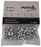 Set piulite nituibile 50 piese M4 / 4mm - Bjc tools