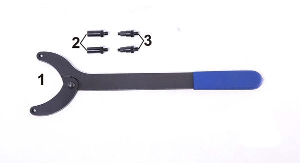 Cheie universala reglabila pentru blocare, contra-tinere si tensionare fulii / pinioane ax came Volkswagen - Bjc tools