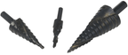 SET DE BURGHIE TREPTATE – 3 PIESE HSS4241 BURGHIE CONICE CU SPIRALĂ - Bjc tools