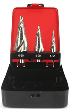 SET DE BURGHIE TREPTATE – 3 PIESE, Burghiu conic - Bjc tools