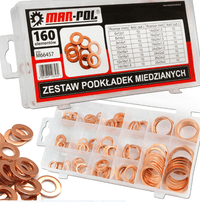 Set de șaibe din cupru – 160 piese - Bjc tools