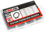 Set de inele Seeger (exterioare) – 150 de bucăți, set sigurante zegher - Bjc tools