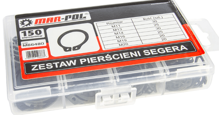 Set de inele Seeger (exterioare) – 150 de bucăți, set sigurante zegher - Bjc tools