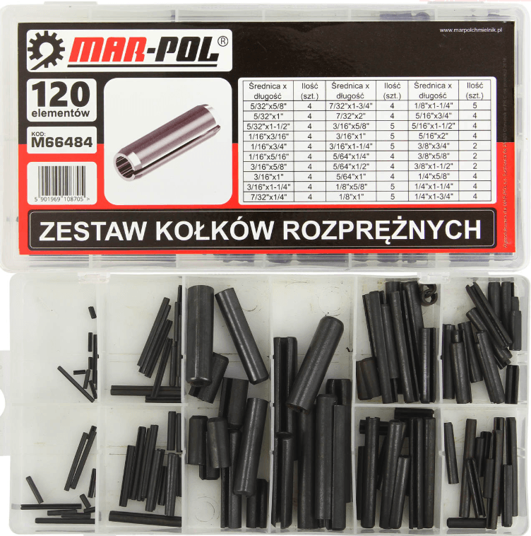 SET PIN EXPANDARE 120 BUC - Bjc tools Imagine principală a produsului