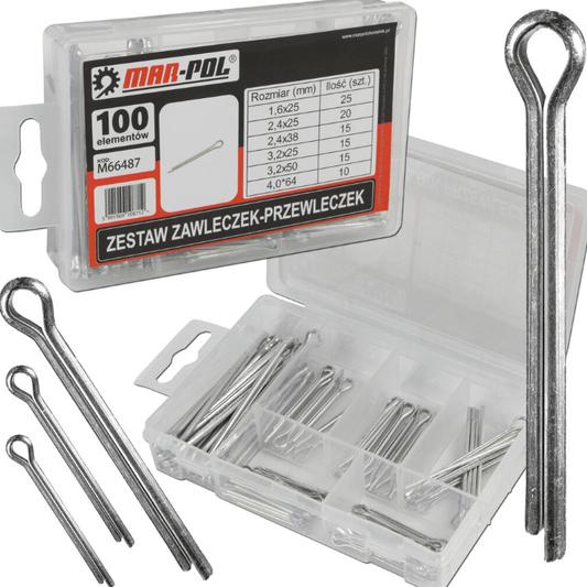 Set de pini de siguranță (agrafe / șplinturi) – 100 de bucăți - Bjc tools