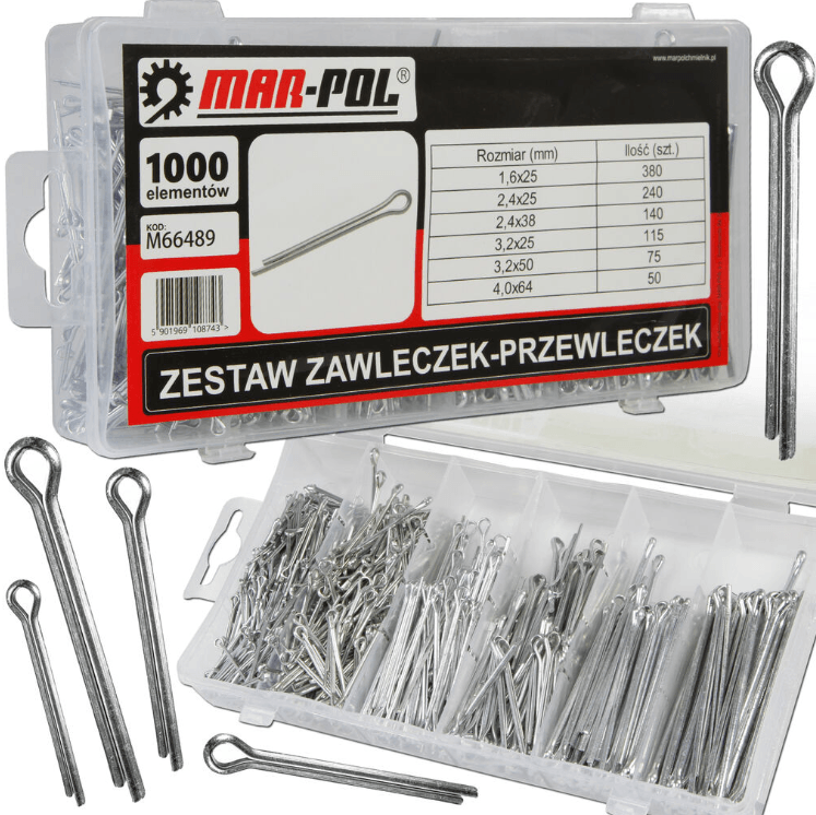 Set de șplinturi (pini de siguranță) – 1000 de bucăți - Bjc tools Imagine principală a produsului