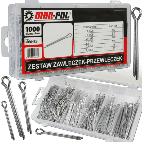 Set de șplinturi (pini de siguranță) – 1000 de bucăți - Bjc tools