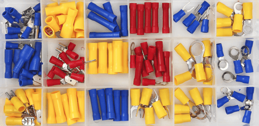 SET 160 CONECTORI IZOLAȚI, Set papuci electrici - Bjc tools