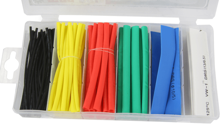 SET 128 TUBURI TERMOCONTRACTILE COLORATE, Tuburi varnis termocontractabile - Bjc tools