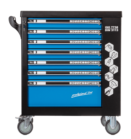 DULAP DE SERVICE CU 7 SERTARE – 258 PIESE