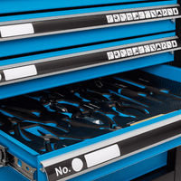 DULAP DE SERVICE CU 7 SERTARE – 258 PIESE - Bjc tools