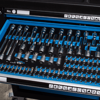 DULAP DE SERVICE CU 7 SERTARE – 258 PIESE - Bjc tools