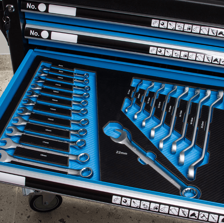 DULAP DE SERVICE CU 7 SERTARE – 258 PIESE - Bjc tools