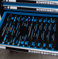 DULAP DE SERVICE CU 7 SERTARE – 258 PIESE - Bjc tools