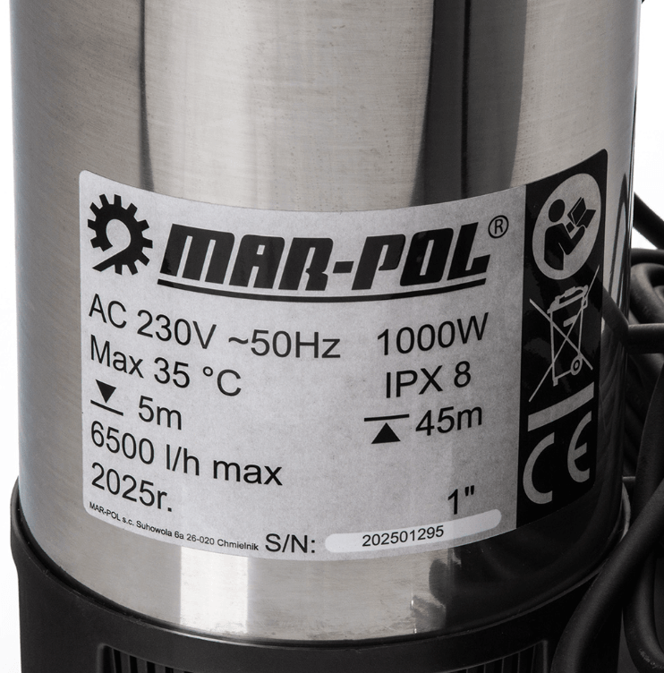 Pompă submersibilă de apa AQUASMART™ 1000W - Bjc tools