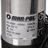 Pompă submersibilă de apa AQUASMART™ 1000W - Bjc tools