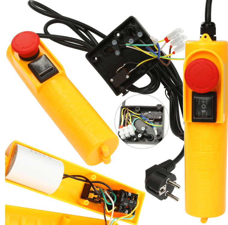 Telecomandă cu fir pentru troliu electric 230V – comenzi SUS/JOS, Telecomanda electropalan - Bjc tools