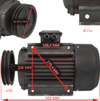 MOTOR TRIFAZAT Y132M-4 – 10 CP 1440 rpm, motor electric trifazic - Bjc tools