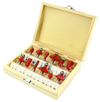 Set de freze pentru lemn cu tija 12 Buc