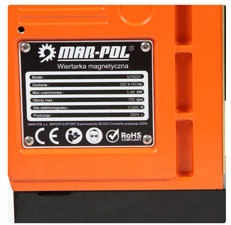 Bormașină magnetică 1480 W,Masina de gaurit magnetica
