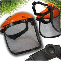 Vizieră universală cu plasă pentru față, frunte și cap