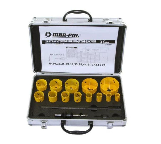 Set freze carote bi-metal 17 piese - Bjc tools