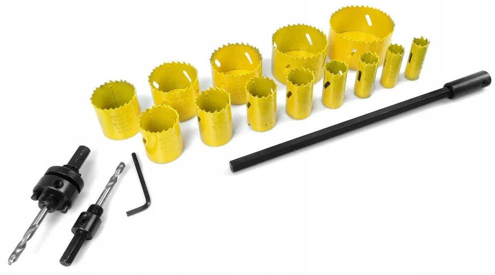 Set freze carote bi-metal 17 piese - Bjc tools