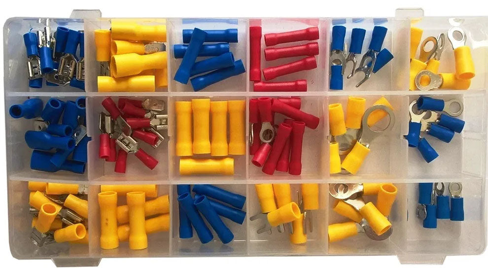 Set papuci conectori electrici 120 piese - Bjc tools