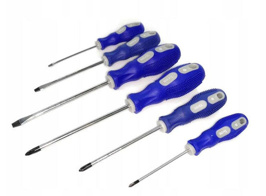 Set surubelnite 6 piese CR-V Profi drepte si stea - Bjc tools