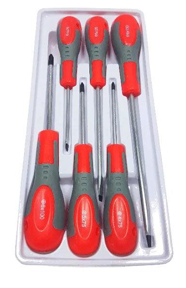 Set surubelnite stea si drepte 6 piese CR-V - Bjc tools
