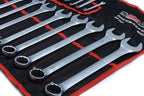 Set / trusa chei combinate fixe si inelare 25 piese chrome vanadium - Bjc tools