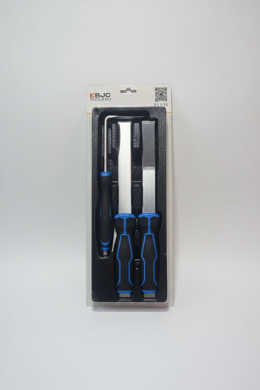 Set 3 razuitoare mecanice profesionale pentru curatat garnituri, silicon si rugina(raclete)
