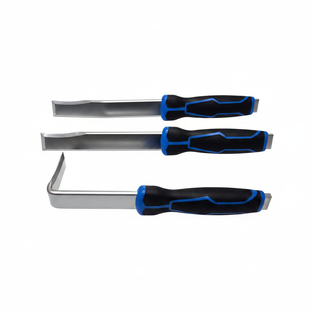 Set 3 razuitoare mecanice profesionale pentru curatat garnituri, silicon si rugina(raclete)
