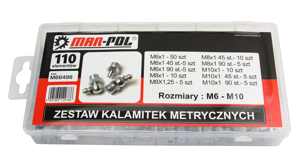 Set nipluri de gresare metrice 110 buc Imagine principală a produsului