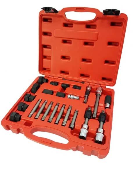 Trusa de chei pentru montare demontare fulie de alternator 24 piese - Bjc tools