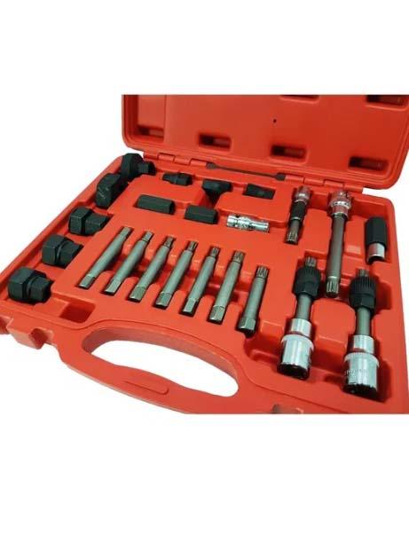 Trusa de chei pentru montare demontare fulie de alternator 24 piese Imagine secundară a produsului