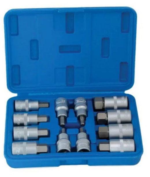 Trusa set biti hexagon 12 piese chrome vanadium PROFI - Bjc tools Imagine principală a produsului