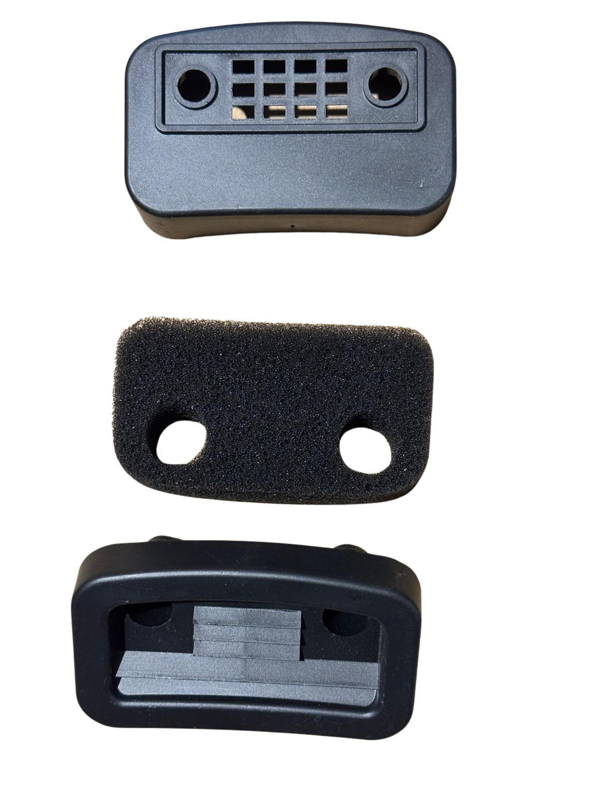 Filtru de aer pentru compresor piston, 105x67x47.5mm, negru