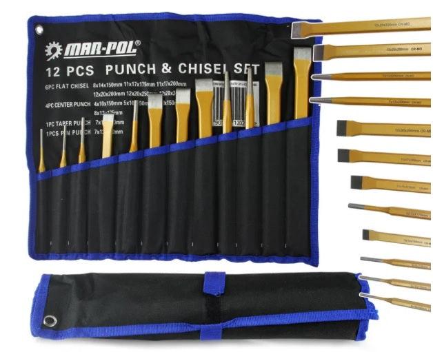 Set dalti si dornuri 12 piese - Bjc tools