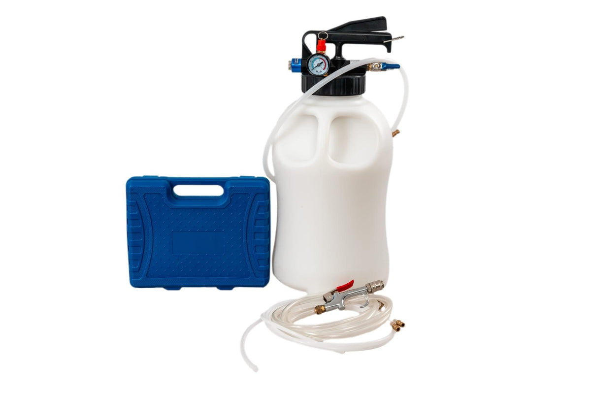 pompa umplere si golire ulei cutii de viteze cu vacuum si presiune cu set de 13 adaptoare - Bjc tools