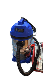 Aspirator industrial 1400W 30L cu rezervor inox si furtun, ideal pentru curățenie profesională.