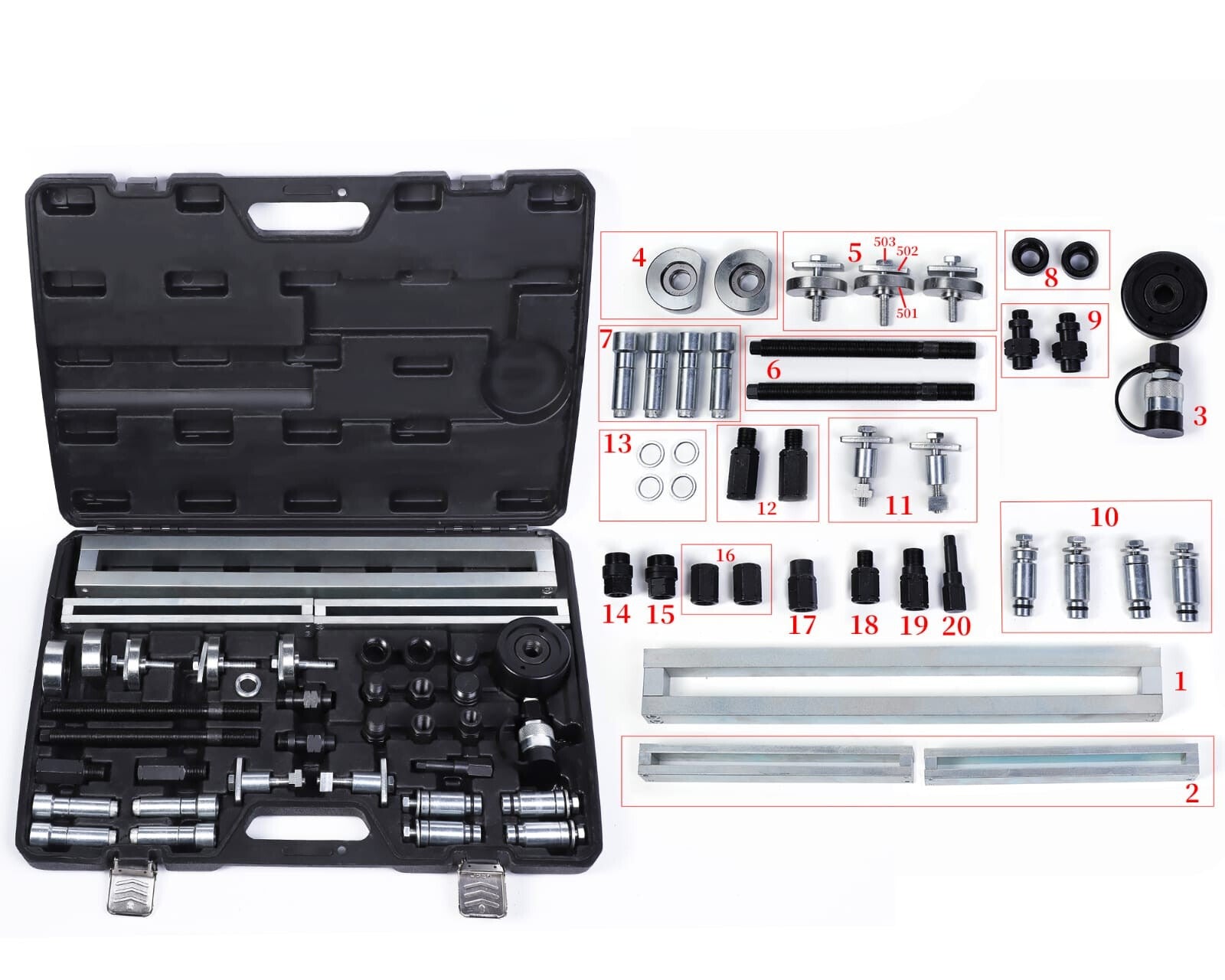 Trusa presa extras injectoare blocate hidraulica, Extractor injectoare hidraulic