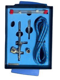 Aerograf INOX dual function pentru vopsit Profi cu 3 duze 0.2 0.3 0.5 (resigilat) - Bjc tools