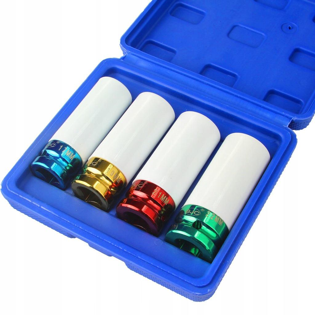 Set chei tubulare de impact cu protecție pt jante 17 19 21 22 mm 1/2 Profesional - Bjc tools