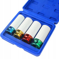 Set chei tubulare de impact cu protecție pt jante 17 19 21 22 mm 1/2 Profesional - Bjc tools